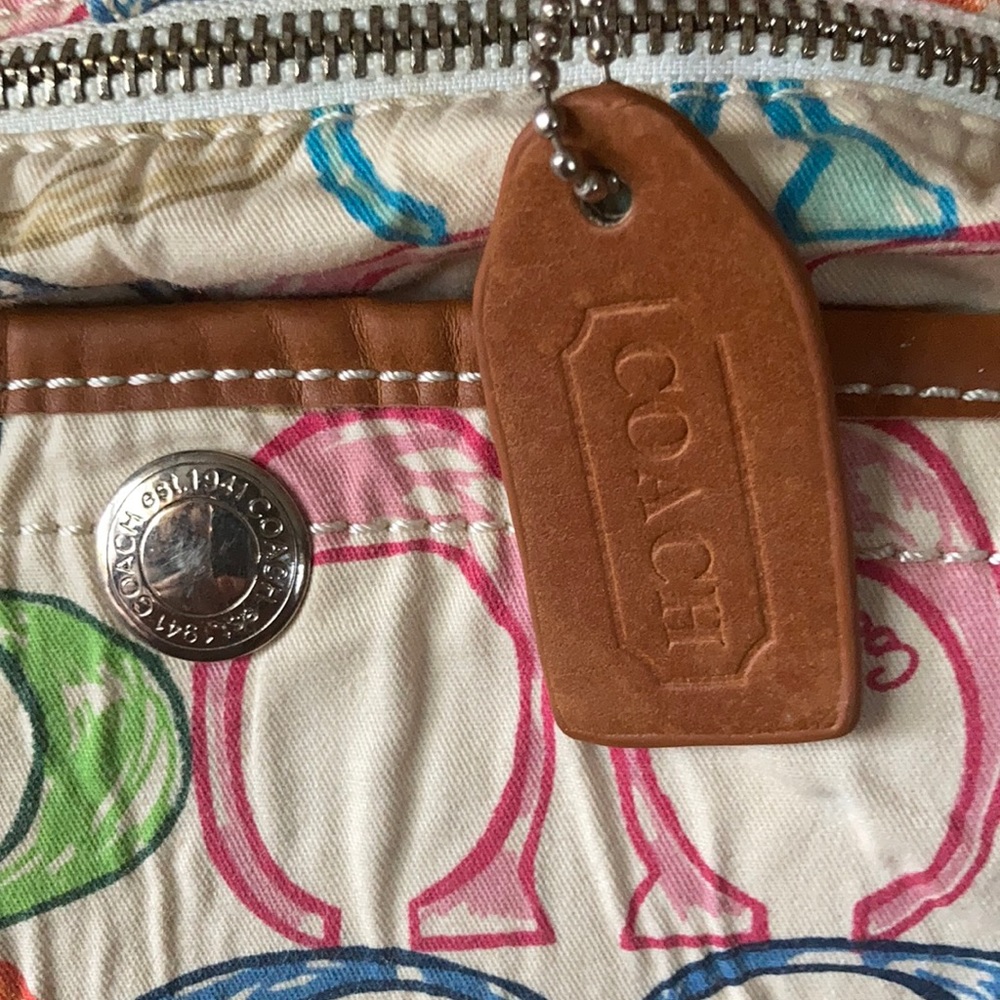 Linen small Coach Purse - Picture 3 of 6